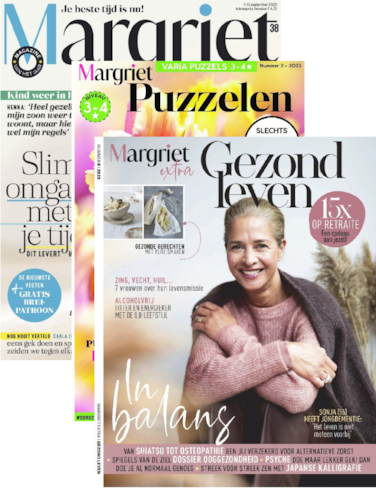 Cover van Margriet + Extra + Puzzelen