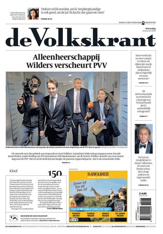 Cover van de Volkskrant
